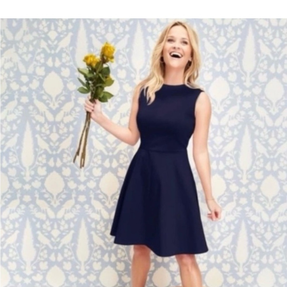 Draper James Navy Blue A line Dress Size 4